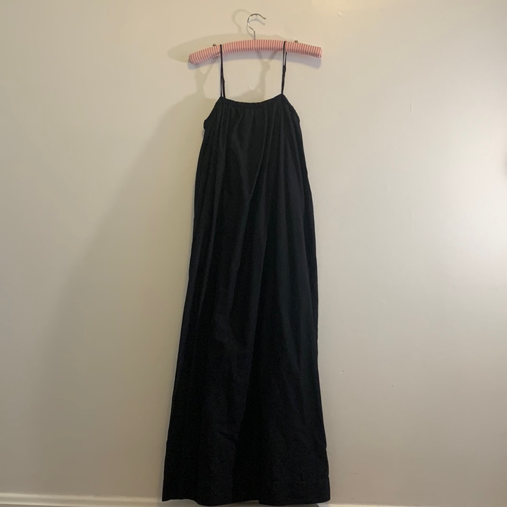 H&M Linen Blend Dress Black Size XS